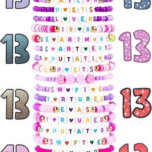 Vibrant 20-Piece Clay Bead Friendship Bracelets for Concert and Fan Gatherings